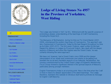 Tablet Screenshot of lodge-of-living-stones.org.uk